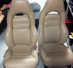 97-04 Corvette C5 Leather Sport Seats Oak